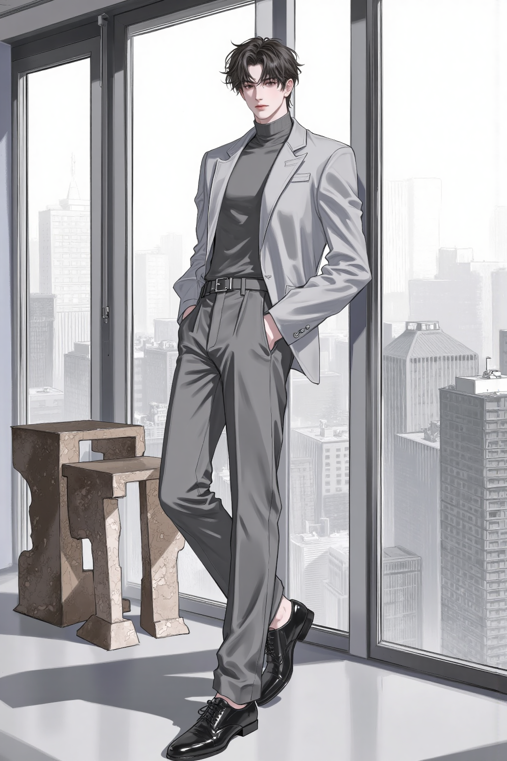 错频回望_高冷漫画帅哥小说封面男主推文