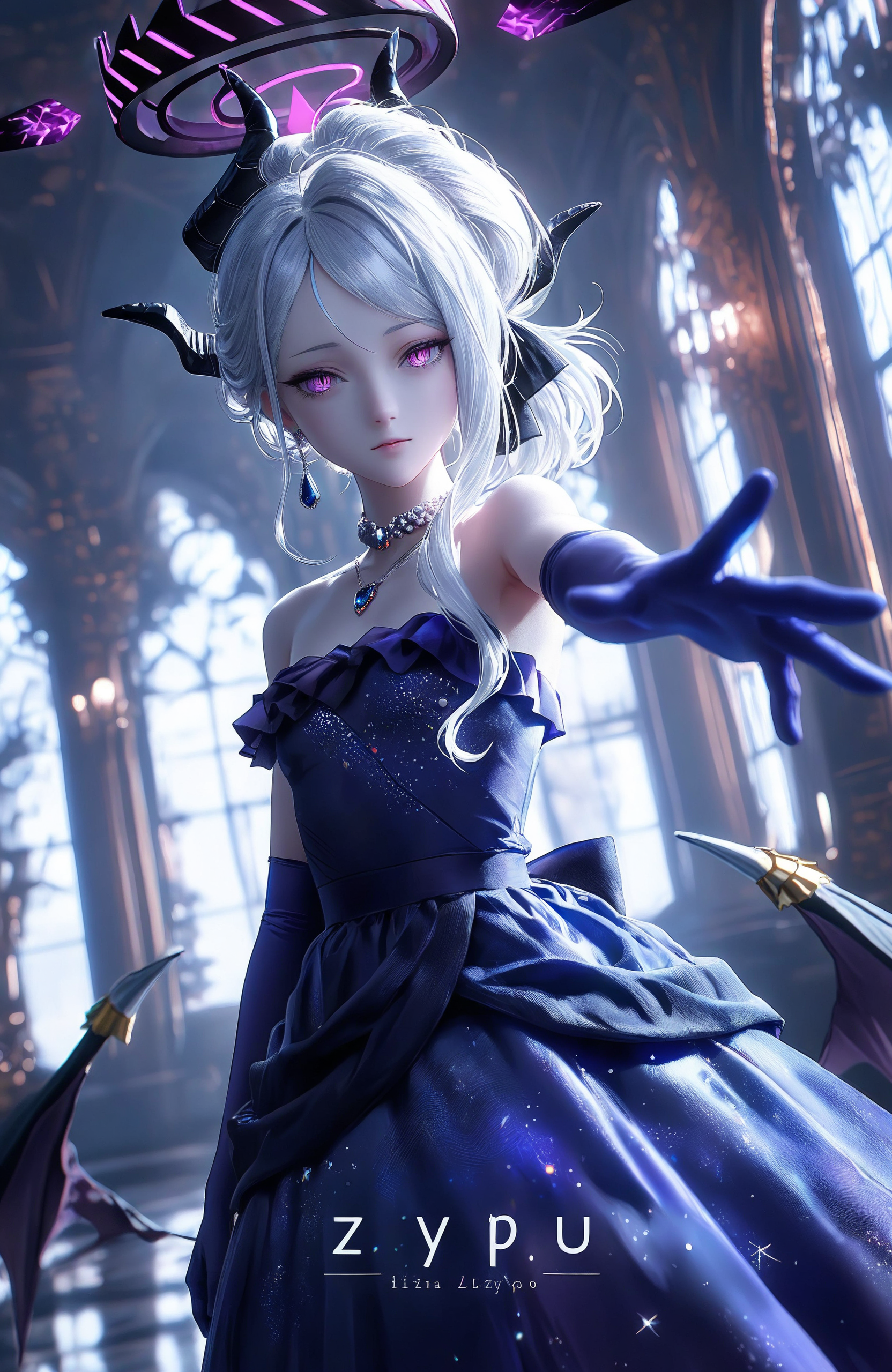 暗夜魔女与紫晶光环