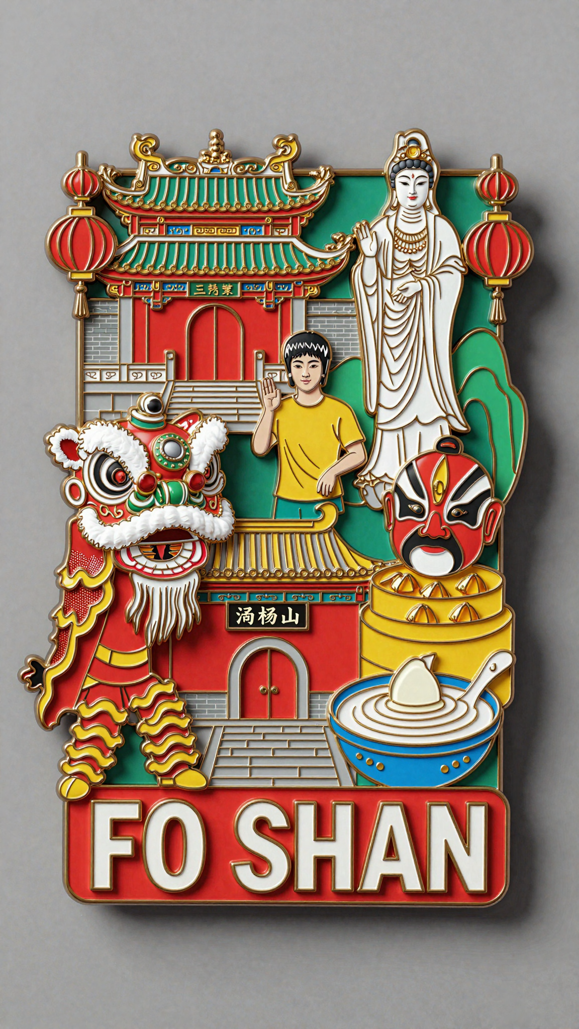 绘梦Z-IMAGE 文创金属冰箱贴珐琅画 | 文旅地标 | 电商产品