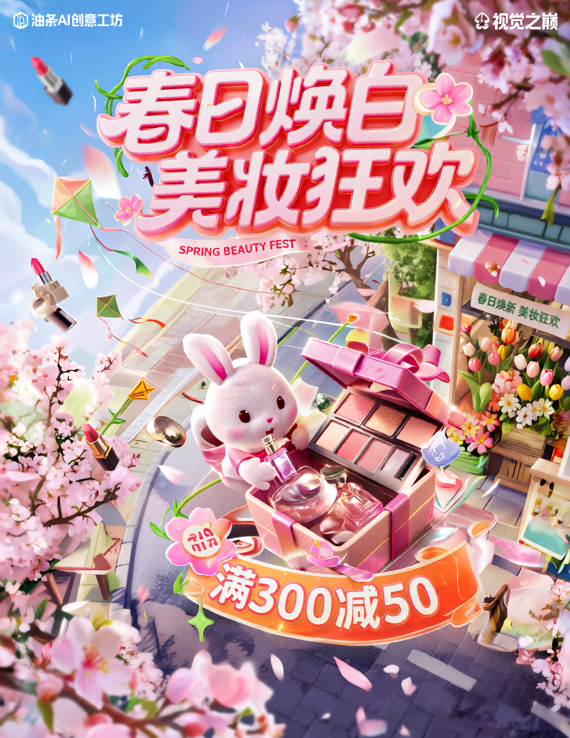 【油条】视觉之巅・电商运营 3D 海报-超级排版