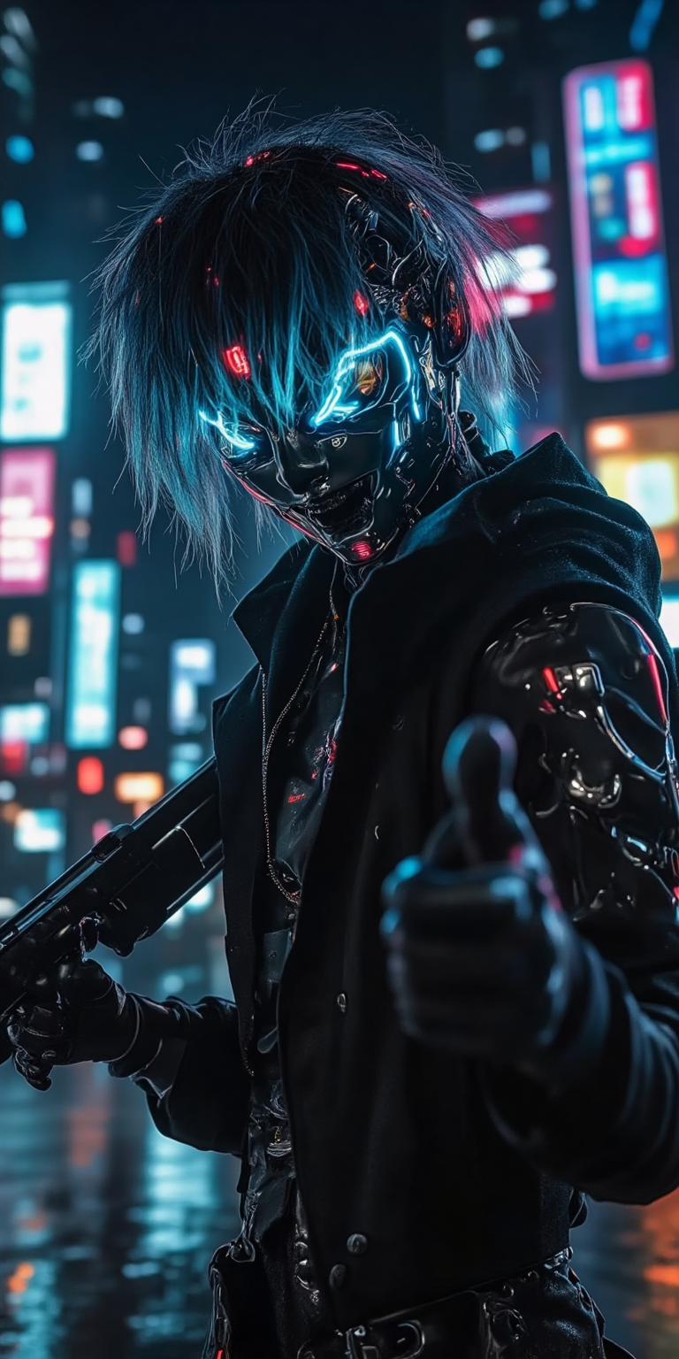 霓虹赛博机械战士