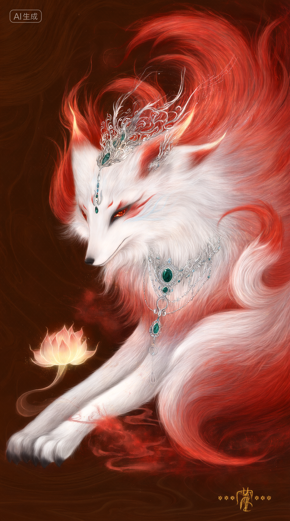 Qwen-国风插画山海经异兽-lora