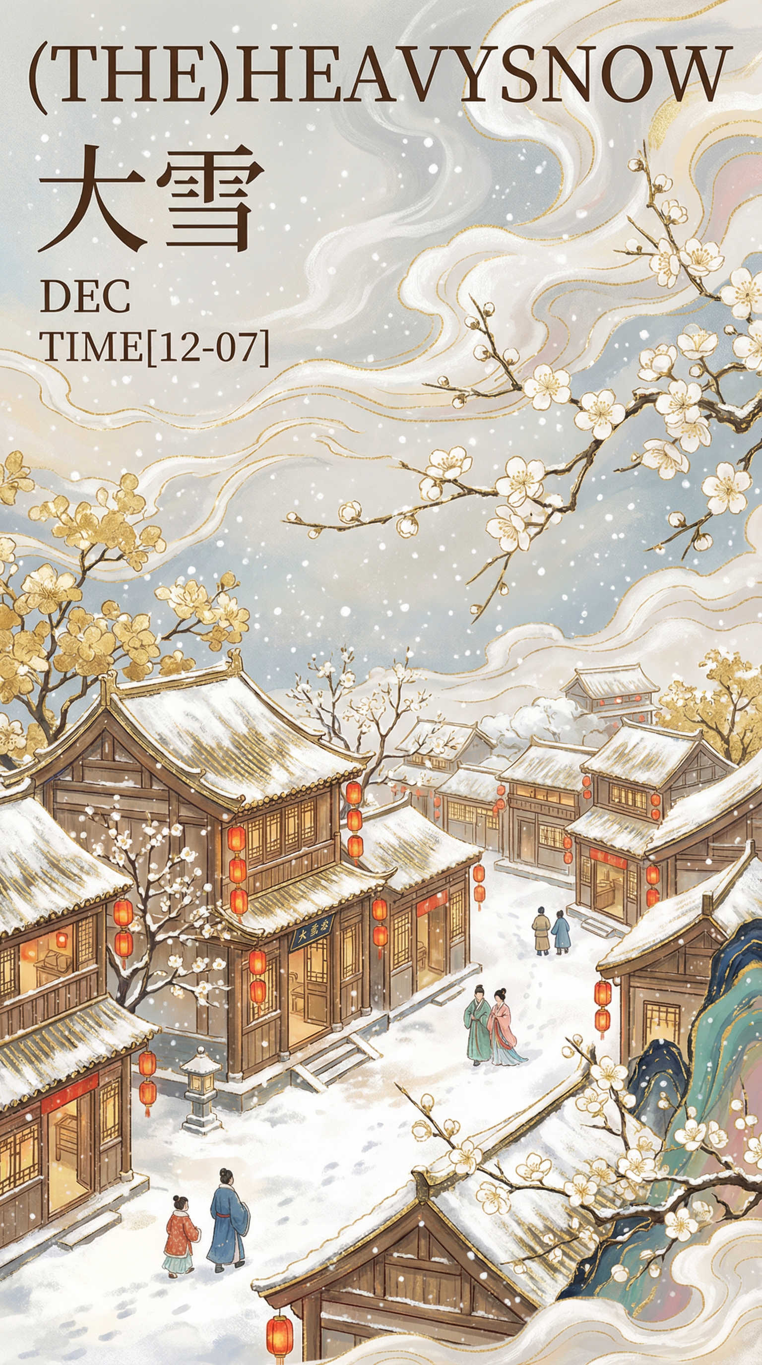 冬日节气海报