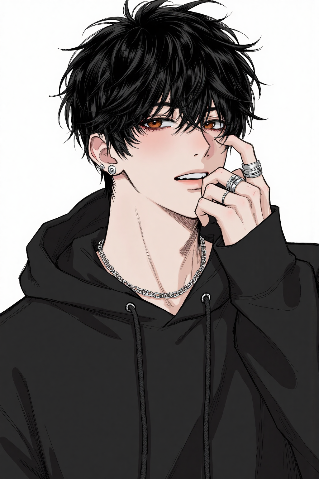 盐粒情书_酷帅人物漫画帅哥小说封面推文
