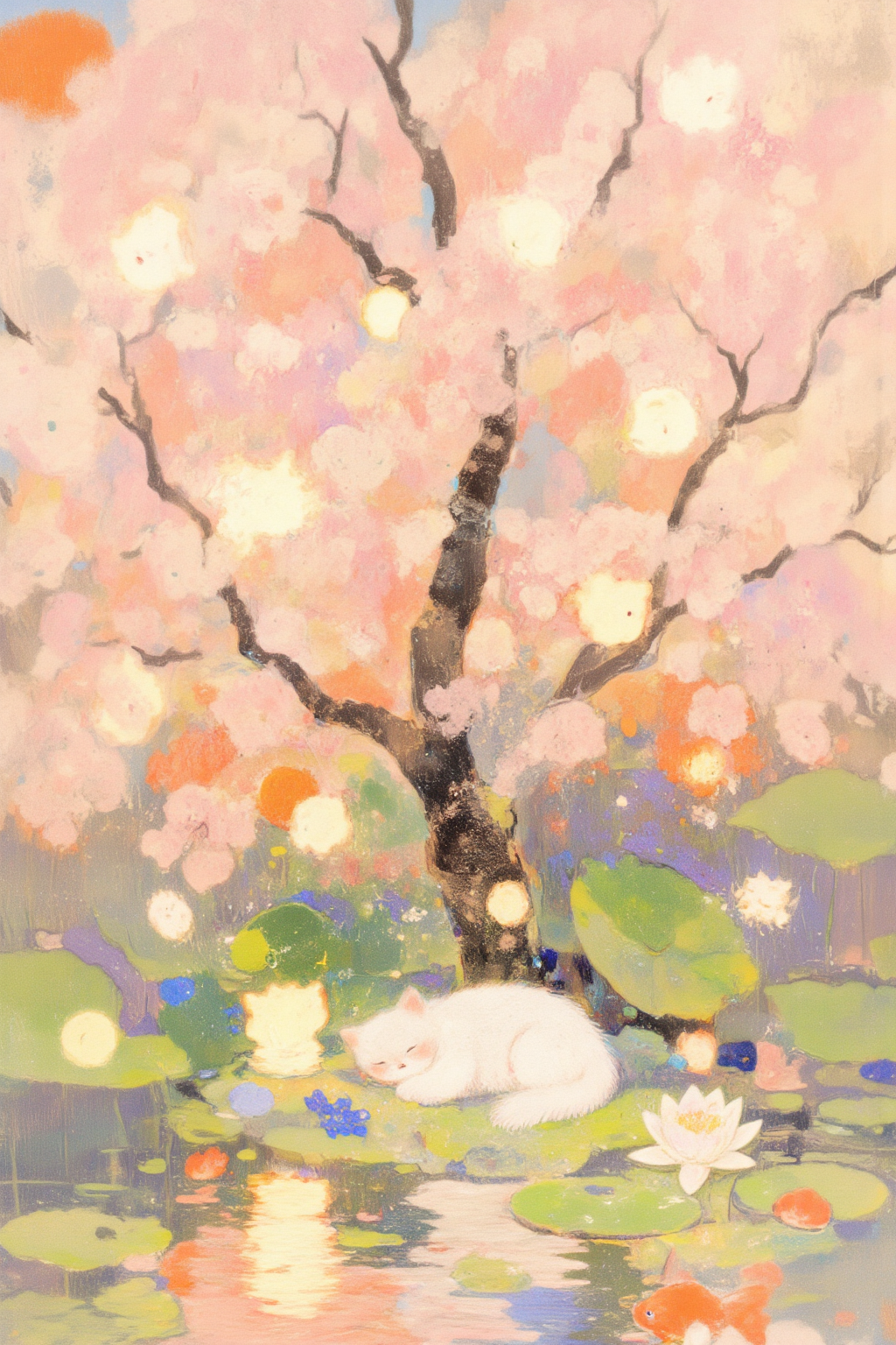治愈猫咪插画/唯美绘本