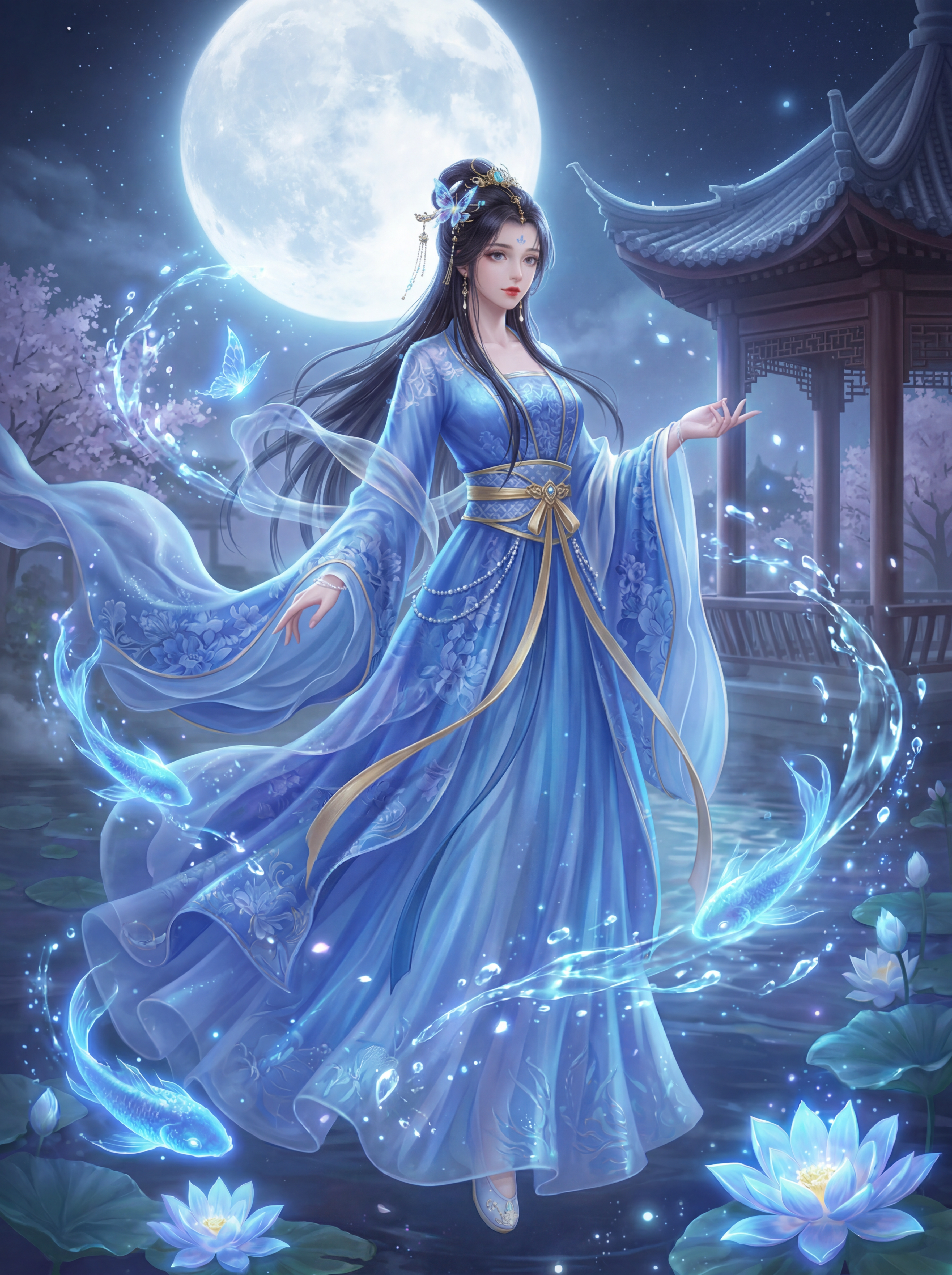 梦幻仙侠古风美宣插画